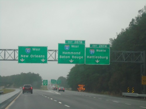 I-10 West - Exits 267B and 267A