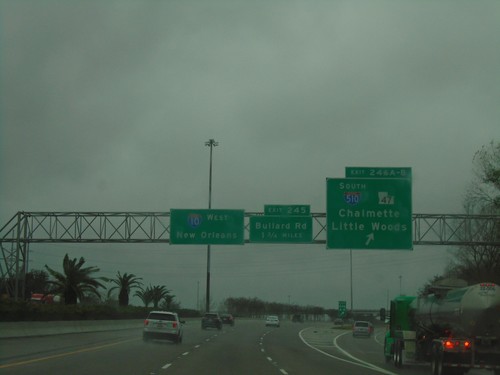 I-10 West - Exits 246A-B and 245