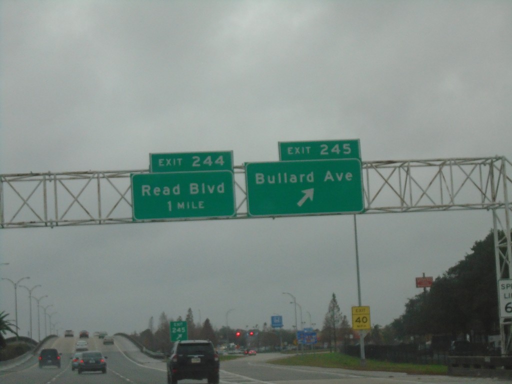 I-10 West - Exits 245 and 244