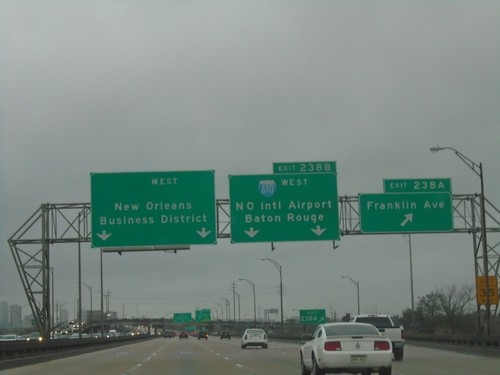 I-10 West - Exits 238A and 238B