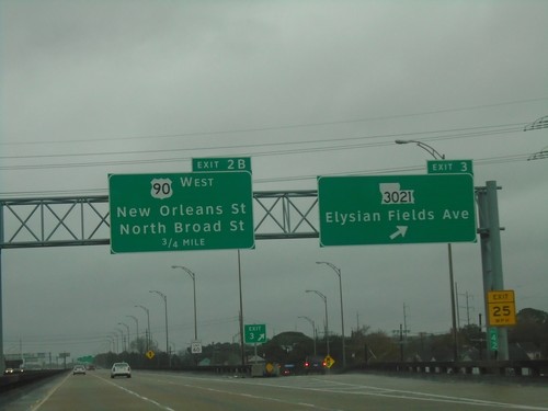 I-610 West - Exits 3 and 2B