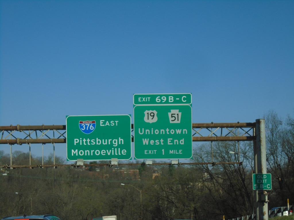 I-376 East - Exit 69B-C