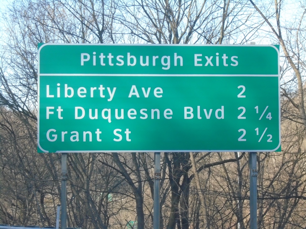 I-376 East - Pittsburgh Exits