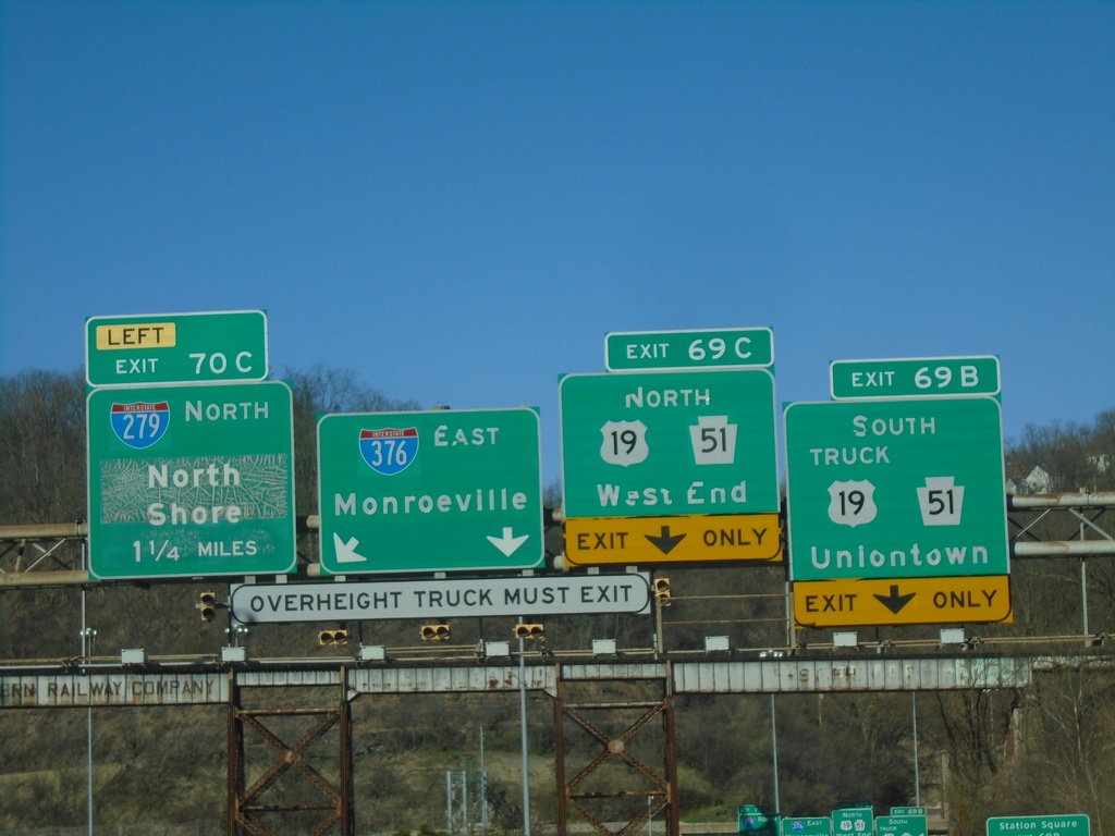 I-376 East - Exits 69B and 69C