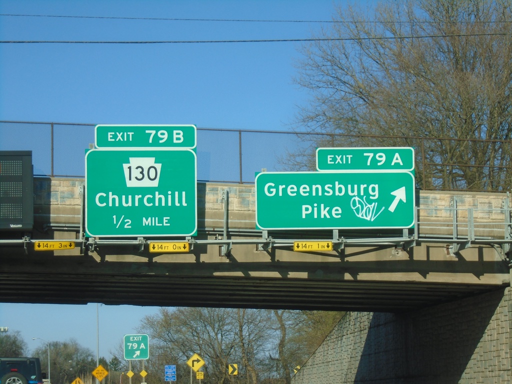 I-376 East - Exit 79A and 78B