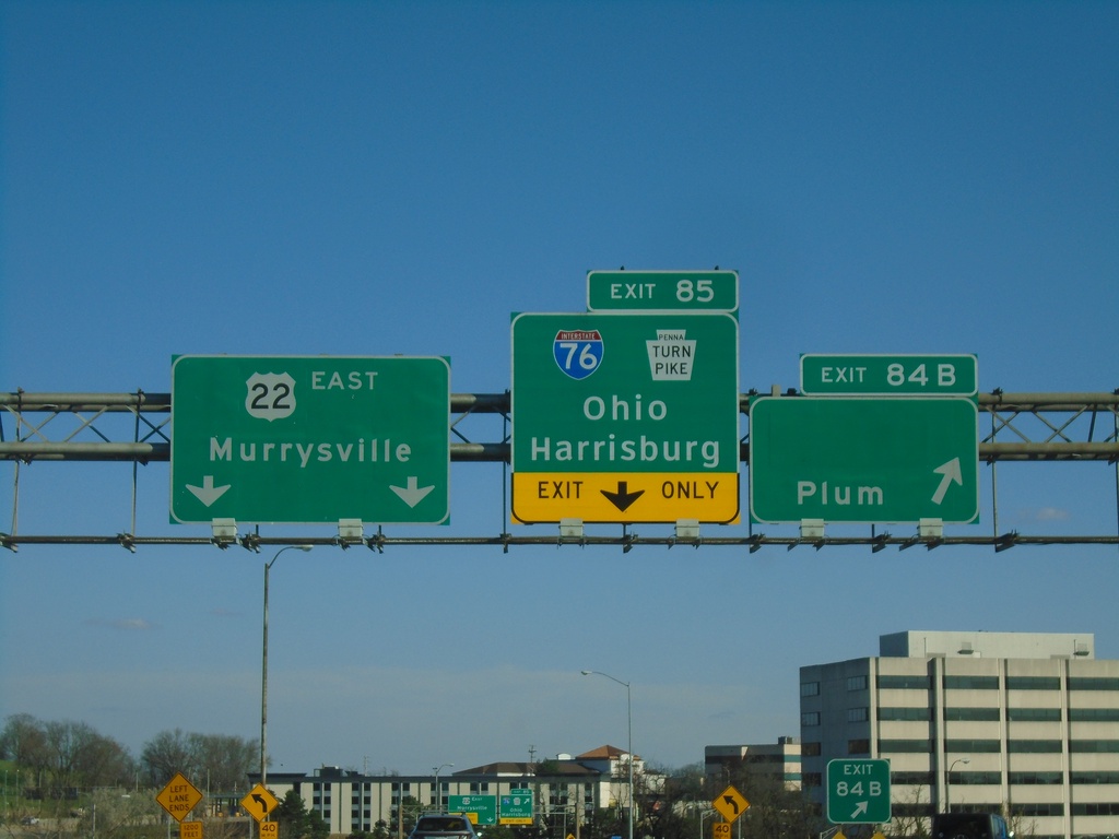 I-376 East - Exits 84B and 85