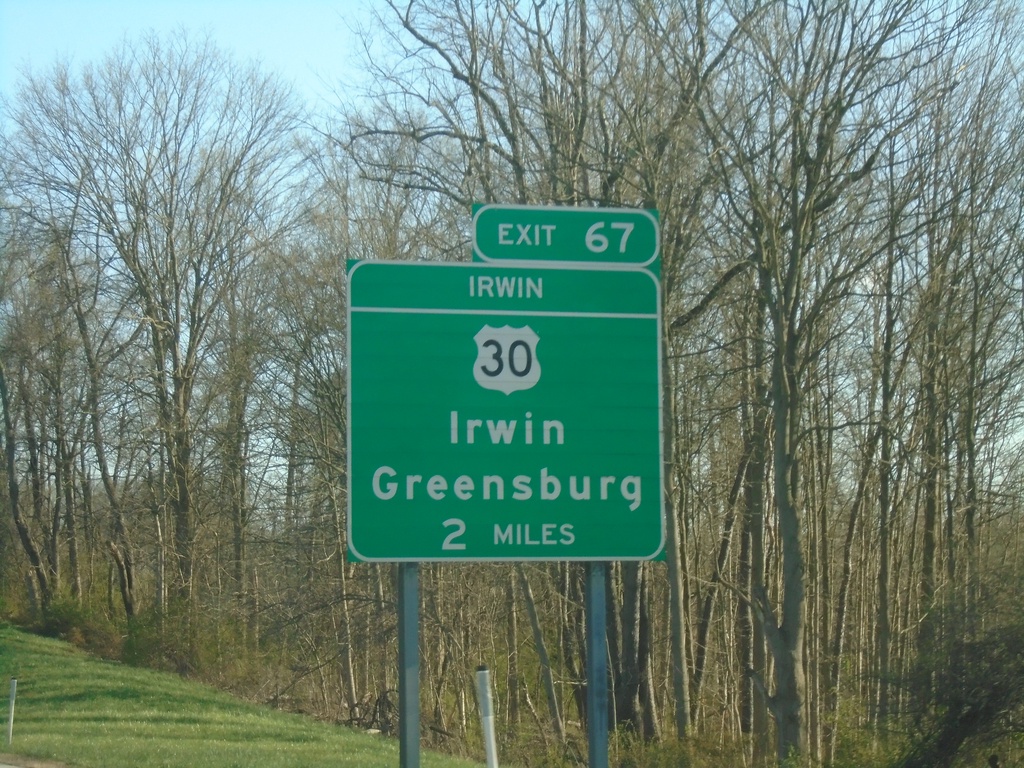 I-76 East - Exit 67 (Irwin Interchange)