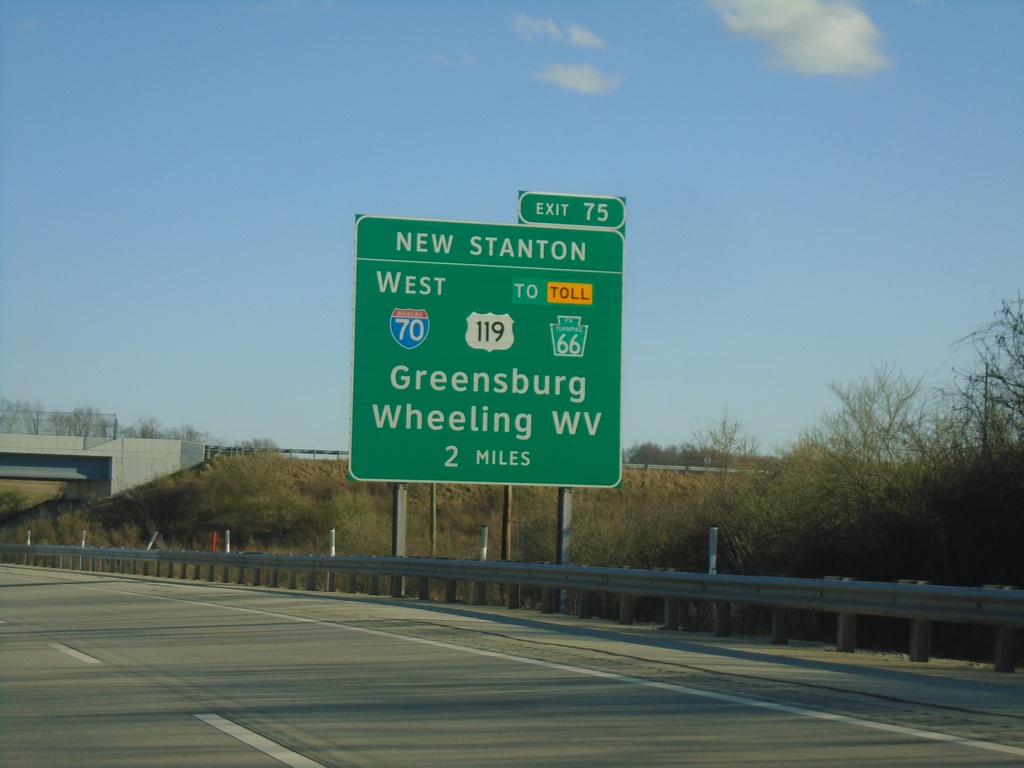 I-76 East - New Stanton Interchange