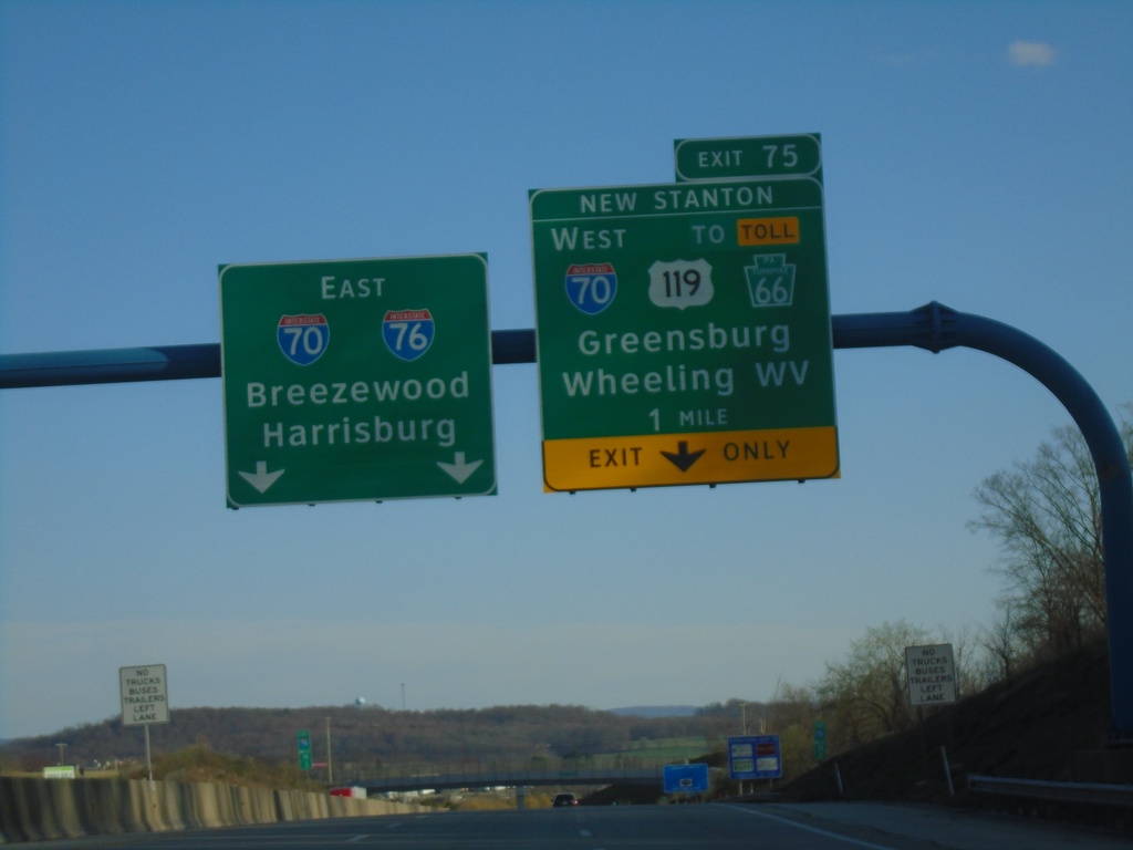 I-76 East - New Stanton Interchange