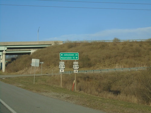 PA-281 North at US-219 Interchange