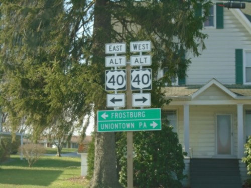 End MD-669 South at US-40 Alternate