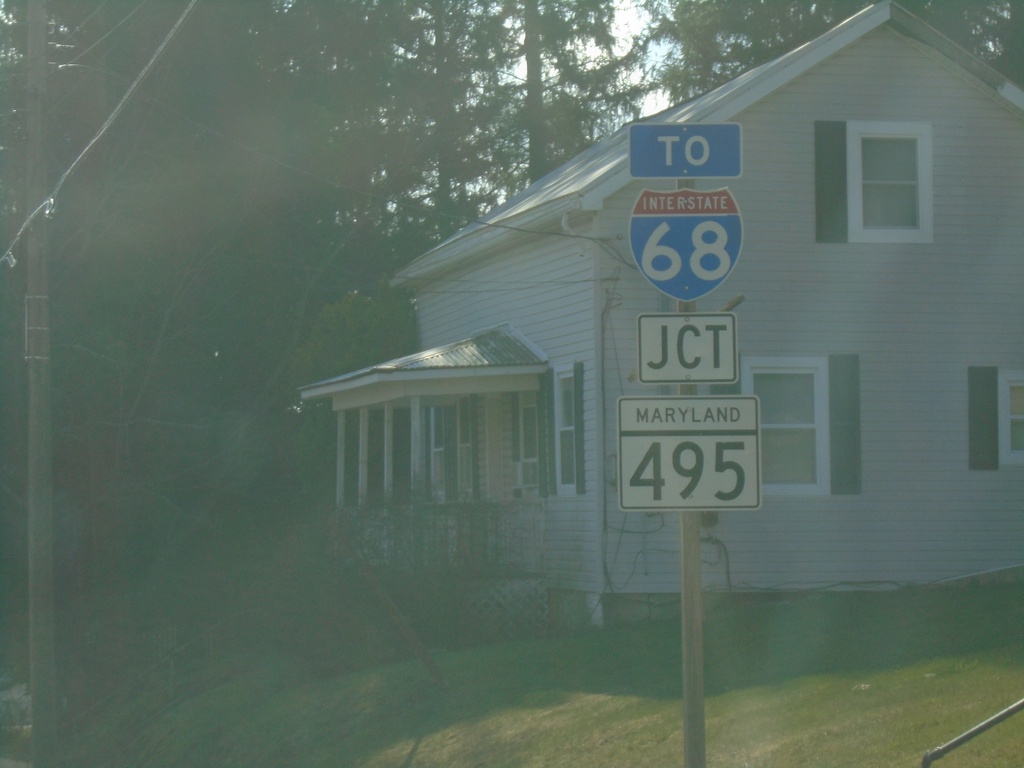 US-40 ALT East Approaching MD-495/To I-68