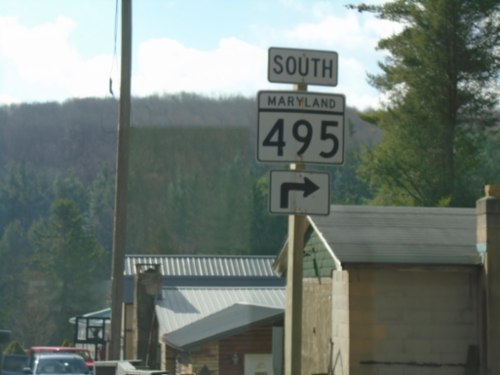 MD-495 South at Swanton Hill Road