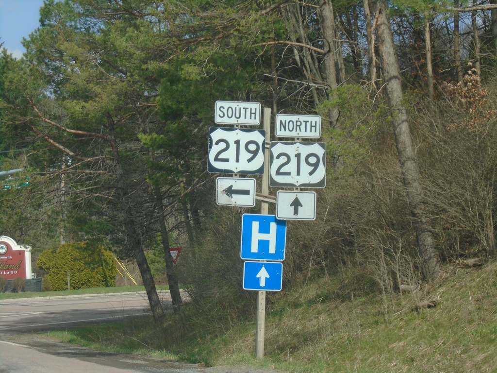 End MD-135 West at US-219