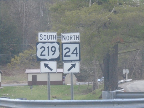 US-219 South at WV-24 North - Silver Lake