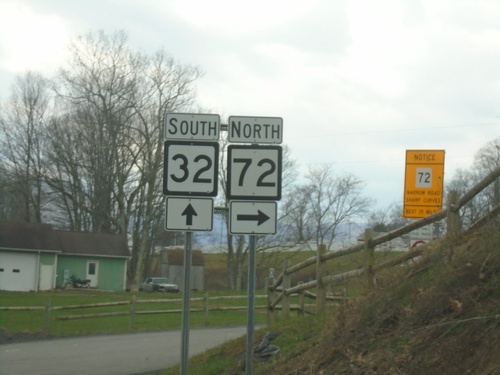 WV-32 South at WV-72