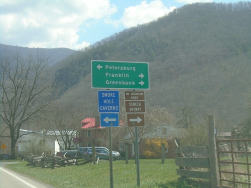 US-33/WV-55 East at WV-28 - Seneca Rocks