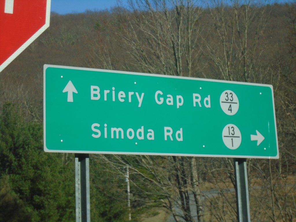 Briery Gap Road at Simoda Road