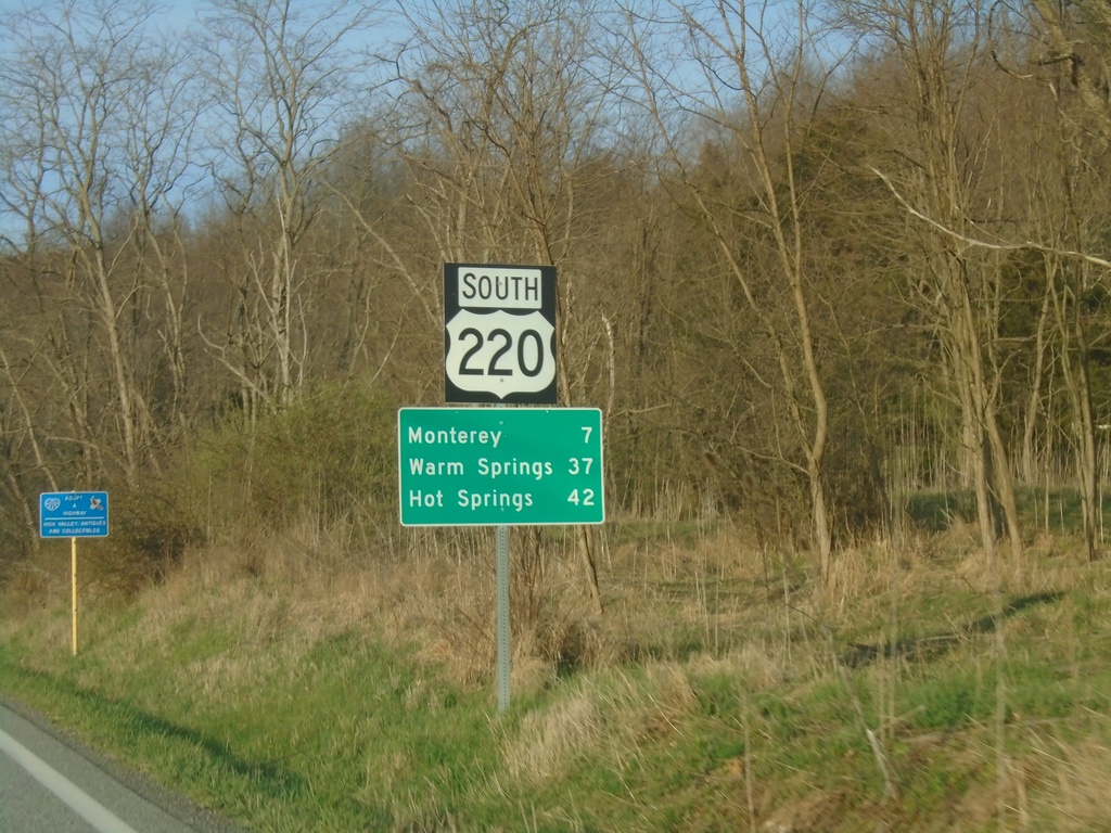 US-220 South - Distance Marker