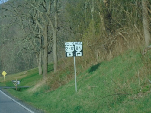 US-220 South at VA-84