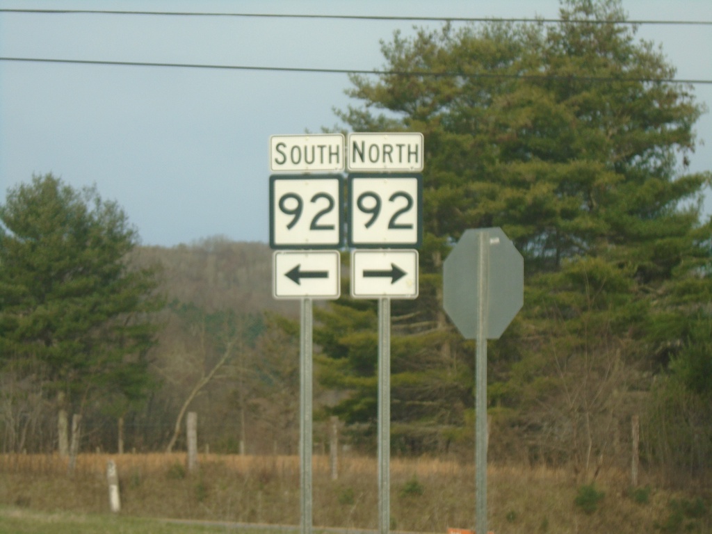 End WV-84 West at WV-92