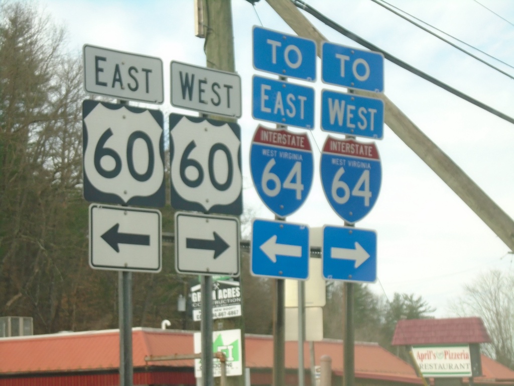 End WV-92 South at US-60/To I-64