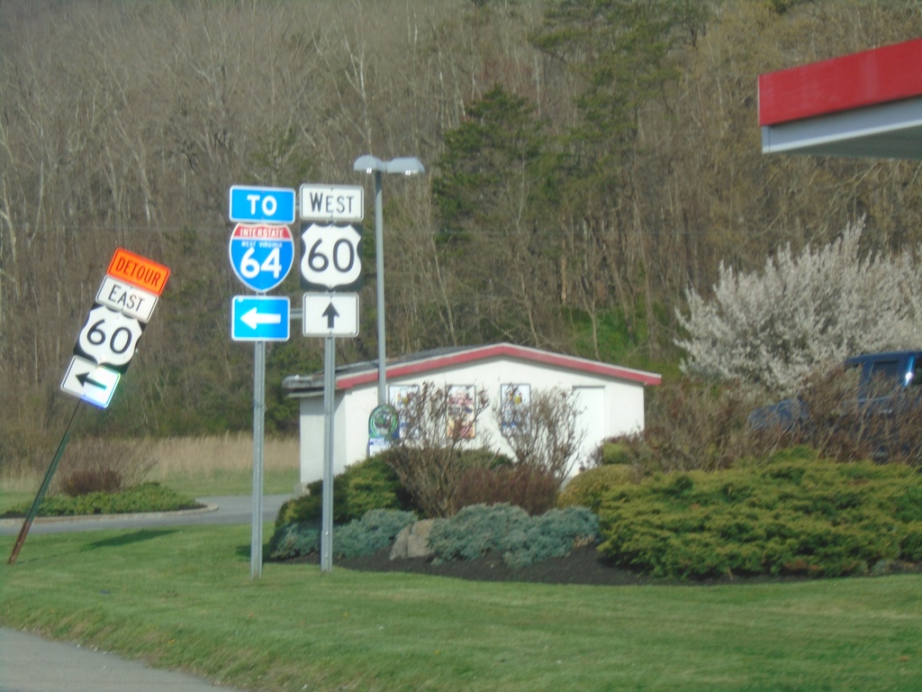 US-60 West at I-64 (Exit 175) Interchange