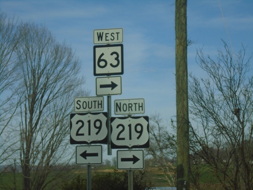 WV-63 West at US-219