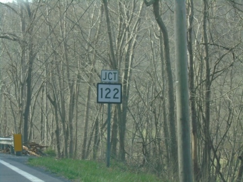 US-219 South Approaching WV-122