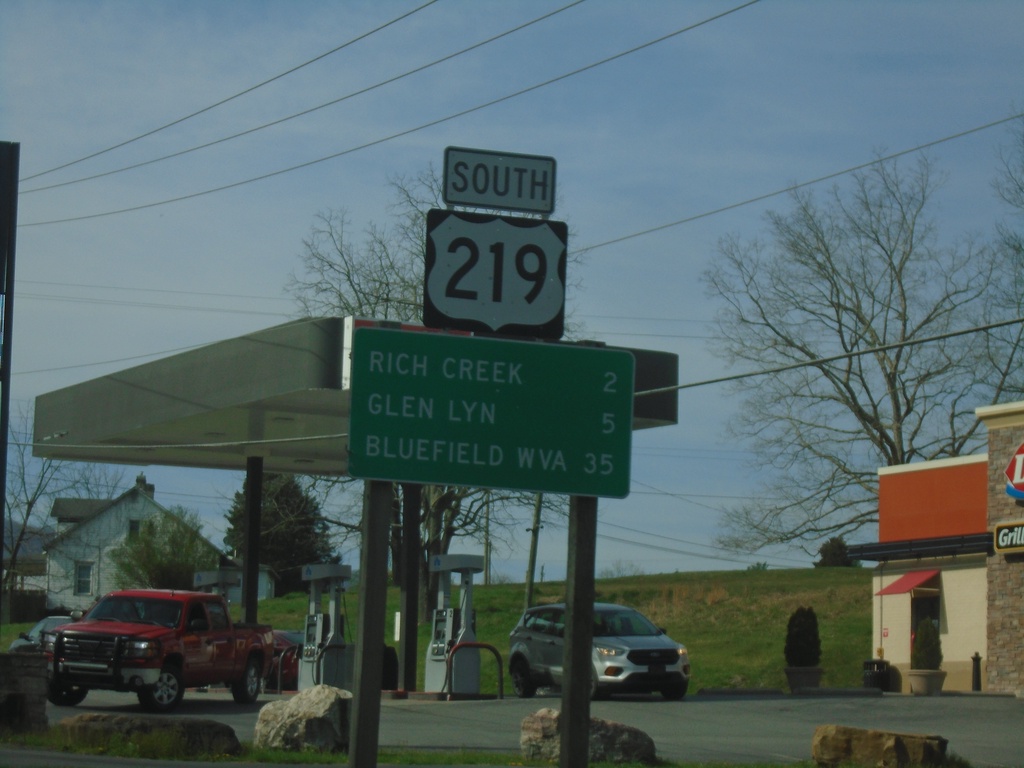 US-219 South - Distance Marker