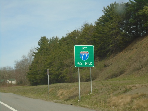 US-460 West Approaching I-77