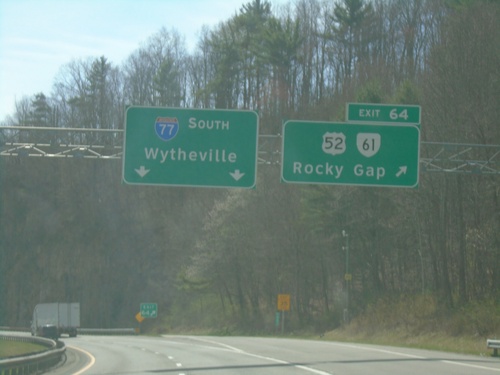 I-77 South - Exit 64