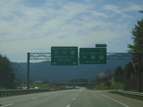 I-77 South - Exit 40