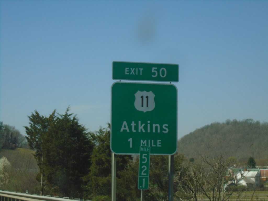 I-81 South - Exit 50