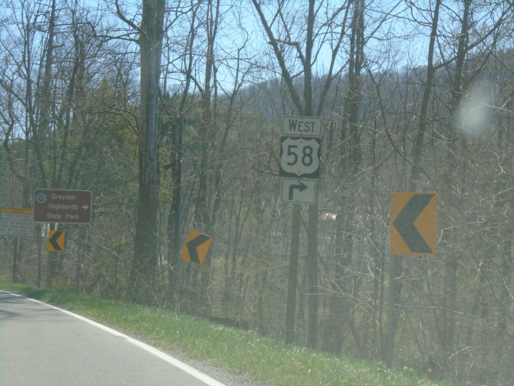 VA-16 South Approaching US-58