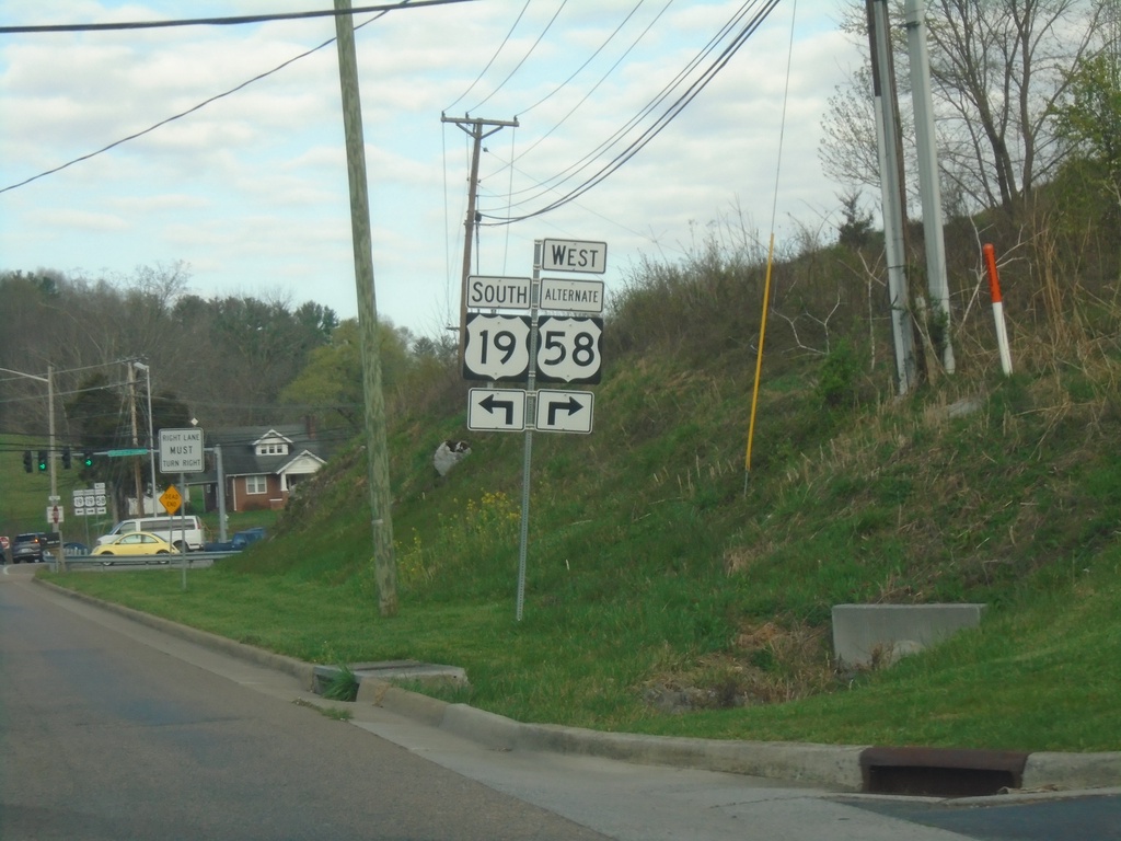 Alt. US-58 West at US-19