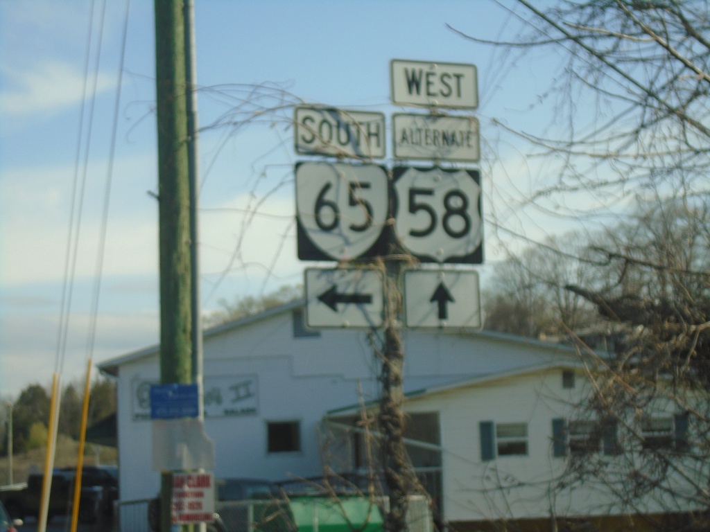 Alt. US-58 West at VA-65 South