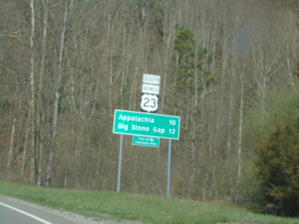 Bus. US-23 South - Distance Marker