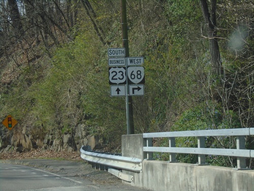 Bus. US-23 South at VA-68 West