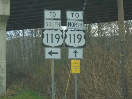 KY-160 East at US-119 in Cumberland