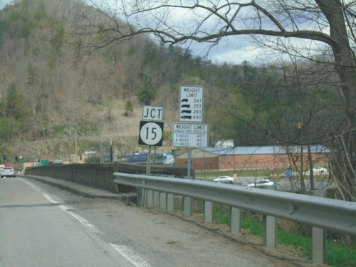 US-119 North Approaching KY-15