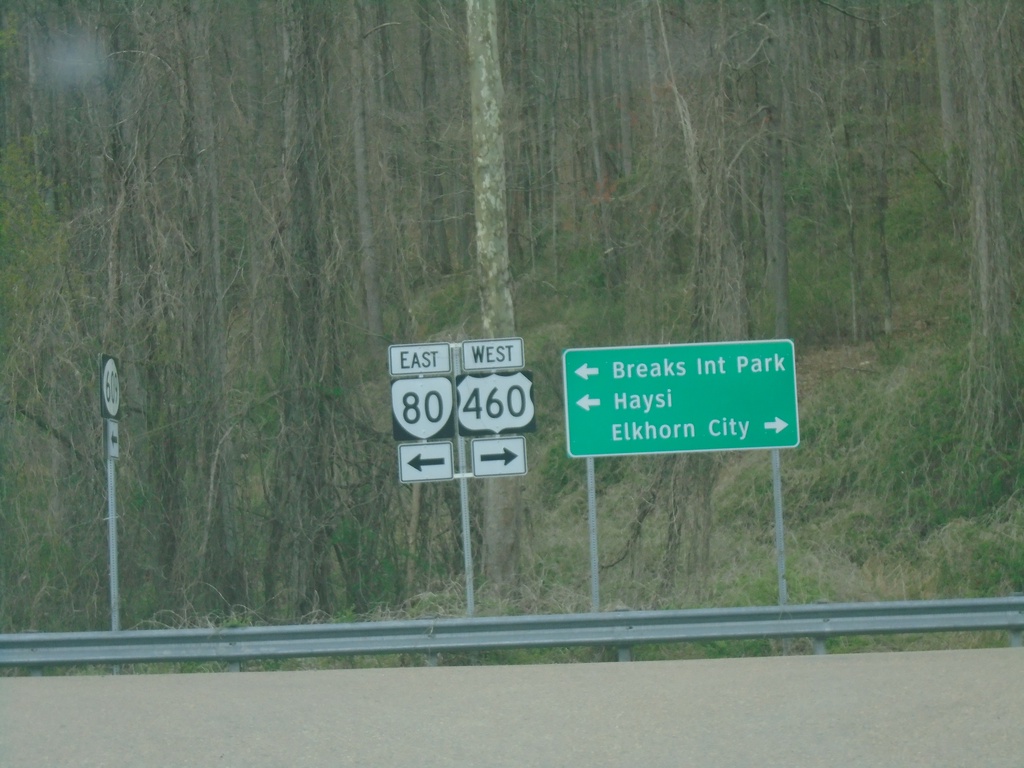 VA-80 East/VAS-609 West at Breaks Park Road