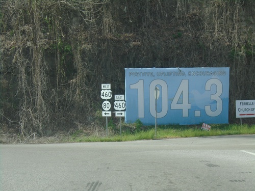 KY-80 West at US-460/KY-80 Junction