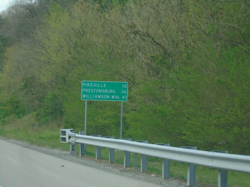 US-460/KY-80 West - Distance Marker