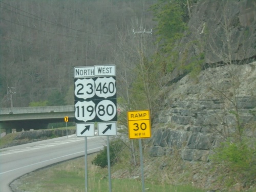 US-460/KY-80 West at US-23/US-119