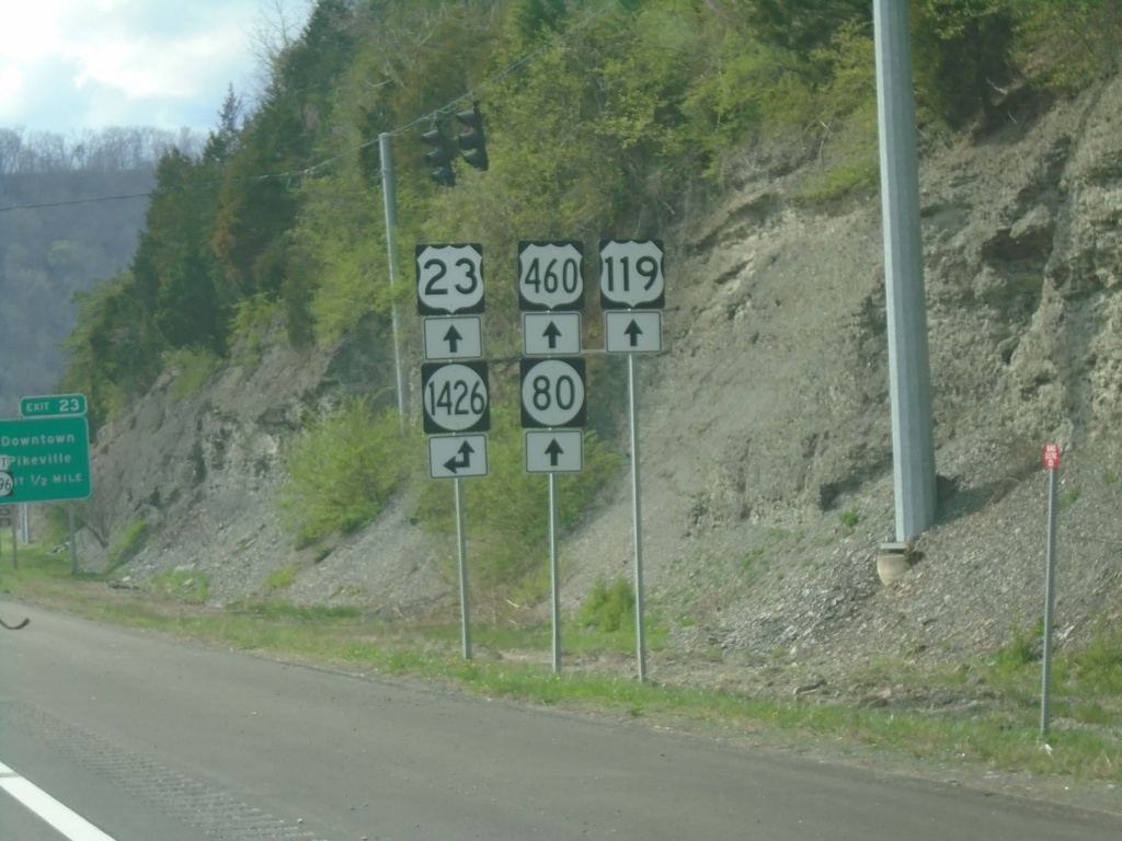 US-23/US-119 North/US-460/KY-80 West at KY-1426