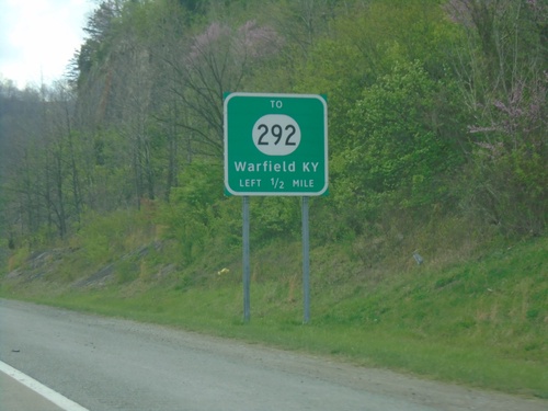 US-52/US-119 North Approaching KY-292