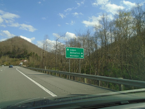 US-119 North/WV-65 South at US-119/WV-65 Split