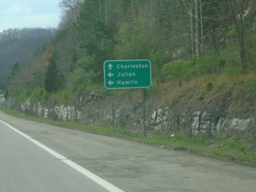 US-119 North/WV-3 West at US-119/WV-3 Split