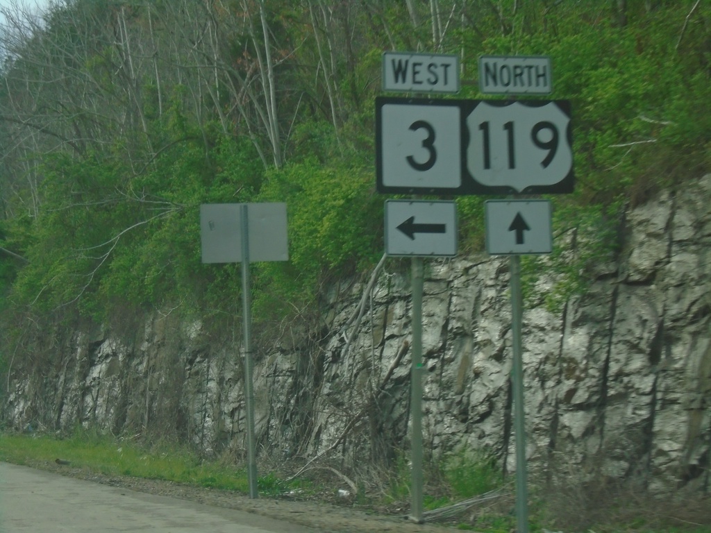 US-119 North/WV-3 West at Split